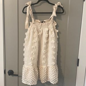 White/Cream dress — excellent for bridal shower or bachelorette